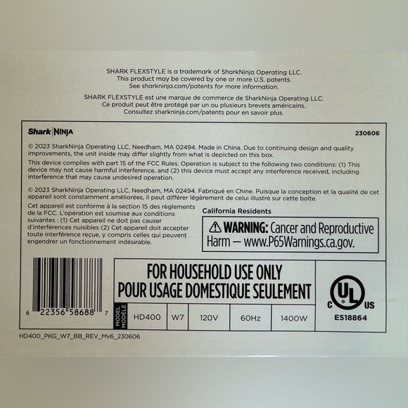 SOLD Shark FlexStyle Air Styling & Hair Drying System Bundle HD400W7 - Brand New - Picture 4 of 5